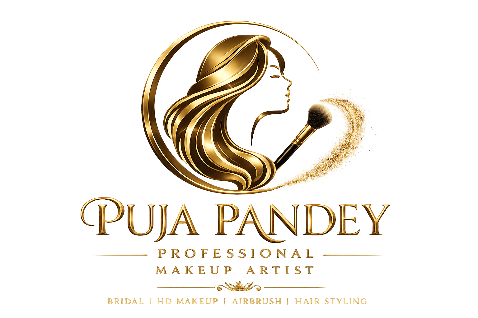 Puja Pandey Makeup Artist Logo